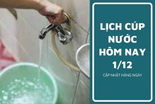 Lịch cúp nước TP HCM ngày 1/12 và sáng ngày 2/12 một vài tuyến đường, hẻm tại các phường trọng điểm mất điện kéo dài