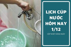 Lịch cúp nước TP HCM ngày 1/12 và sáng ngày 2/12 một vài tuyến đường, hẻm tại các phường trọng điểm mất điện kéo dài