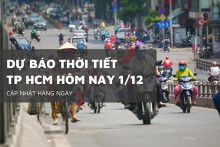 Dự báo thời tiết TP HCM hôm nay 1/12 trời nắng, không mưa
