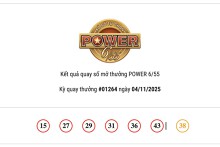 Kết quả xổ số Vietlott Power 6/55 hôm nay 04/11/2025 không ai chạm tay vào hai Jackpot tiền tỷ
