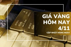 Giá vàng hôm nay 4/11: Vàng SJC và nhẫn trơn phục hồi nhẹ 100.000 đồng/lượng