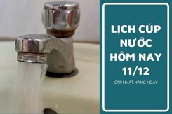 Lịch cúp nước TP HCM ngày 11/12 và sáng ngày 12/12 tạm ngưng cúp nước kéo dài tại nhiều nơi