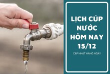 Lịch cúp nước TP HCM ngày 15/12 và sáng 16/12 địa bàn các phường khu vực trung tâm và ngoại thành mất nước diện rộng