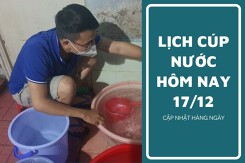 Lịch cúp nước TP HCM ngày 17/12 và sáng 18/12 một vài tuyến đường, hẻm tại nhiều phường mất nước đến rạng sáng