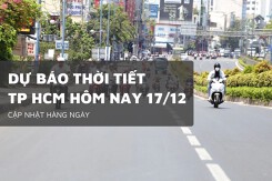Dự báo thời tiết TP HCM hôm nay 17/12 trời nắng, triều cường bắt đầu tăng trở lại