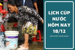 Lịch cúp nước TP HCM ngày 18/12 và sáng 19/12 địa bàn hơn 7 phường trung tâm mất nước từ đêm đến rạng sáng