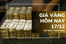 Giá vàng hôm nay 17/12: Vàng SJC ổn định, vàng nhẫn tiếp tục giảm 500.000 đồng/lượng