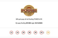 Kết quả xổ số Vietlott Power 6/55 hôm nay 18/12/2025 hai Jackpot tiếp tục bỏ ngỏ