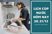 Lịch cúp nước TP HCM ngày 20/12 và 21/12 cuối tuần nhiều tuyến đường, khu phố địa bàn trung tâm mất nước nhiều giờ