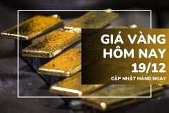 Giá vàng hôm nay 19/12: Vàng SJC và nhẫn trơn đồng loạt ổn định