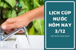 Lịch cúp nước TP HCM ngày 3/12 và sáng ngày 4/12 tạm ngưng cấp nước đến sáng rất nhiều tuyến đường, khu phố nội thành và ngoại thành