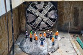 Hoàn thành khoan qua 4 ga ngầm của tuyến đường sắt Nhổn - Ga Hà Nội