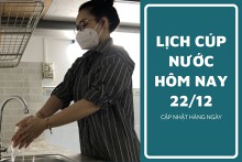 Lịch cúp nước TP HCM ngày 22/12 và sáng ngày 23/12 cúp nước kéo dài  vào đầu tuần tại  các phường và tuyến đường