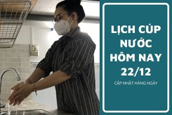 Lịch cúp nước TP HCM ngày 22/12 và sáng ngày 23/12 cúp nước kéo dài  vào đầu tuần tại  các phường và tuyến đường