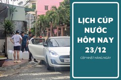 Lịch cúp nước TP HCM ngày 23/12 và sáng ngày 24/12 người dân ở các khu vực nội thành và ngoại thành chú ý