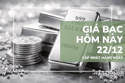 Giá bạc hôm nay 22/12 bứt tốc trong nước, bạc miếng áp sát 2,7 triệu đồng, bạc thế giới hạ nhiệt sau khi lập đỉnh 14 năm