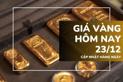 Giá vàng hôm nay 23/12: Vàng SJC, nhẫn trơn tăng tới 2 triệu đồng/lượng