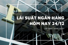 Lãi suất ngân hàng hôm nay 24/12 VietinBank, Agribank, Vietcombank, BIDV giữ ổn định, khối tư nhân duy trì mức cao