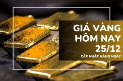 Giá vàng hôm nay 25/12: Vàng SJC quay đầu giảm 1 triệu đồng/lượng