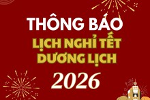 Chính thức chốt phương án nghỉ Tết Dương lịch năm 2026 là 4 ngày