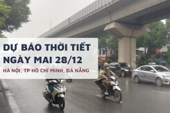 Dự báo thời tiết ngày mai 28/12, Hà Nội trời vẫn rét, TP HCM ngày nắng và Đà Nẵng có mưa