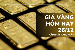Giá vàng hôm nay 26/12: Vàng SJC, nhẫn trơn bật tăng 700.000 đồng/lượng sau Giáng sinh