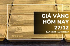 Giá vàng hôm nay 27/12: Vàng SJC lên 159,7 triệu đồng/lượng, áp sát mốc lịch sử