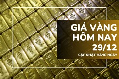 Giá vàng hôm nay 29/12: Vàng SJC, vàng nhẫn giảm mạnh sau chuỗi tăng kỷ lục