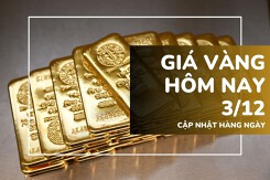 Giá vàng hôm nay 3/12: Vàng SJC trở lại mốc 154,8 triệu đồng/lượng