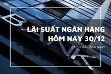Lãi suất ngân hàng hôm nay 30/12, VietinBank, Agribank, Vietcombank, BIDV có biến động trước thềm năm mới?
