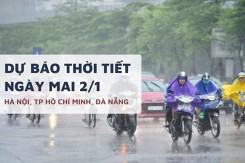 Dự báo thời tiết ngày mai 2/1, Hà Nội rét 14 độ, TP HCM đêm se lạnh và Đà Nẵng có mưa