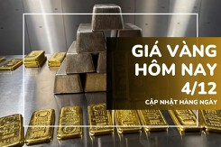 Giá vàng hôm nay 4/12: Vàng SJC quay đầu giảm, vàng nhẫn duy trì ổn định