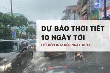Dự báo thời tiết 10 ngày tới (8/12 đến 18/12) Hà Nội lạnh sâu, Đà Nẵng và miền Trung mưa rất to, TP HCM cùng Nam Bộ có mưa dông rải rác