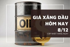 Giá xăng dầu hôm nay 8/12 đồng loạt giảm nhẹ