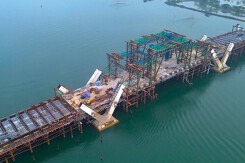 Hình ảnh cầu Nhật Lệ 3 sắp đến hẹn hoàn thành tại Quảng Bình