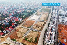 Cận cảnh khu đất 18 ha đang phân lô để đấu giá ven đường Cổ Loa, Đông Anh