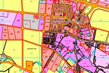 Bản đồ quy hoạch giao thông thị trấn Chờ, huyện Yên Phong, tỉnh Bắc Ninh