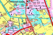 Bản đồ quy hoạch giao thông xã Thanh Giang, huyện Thanh Miện, tỉnh Hải Dương đến năm 2030