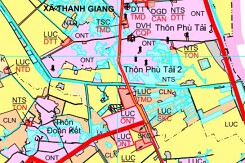 Bản đồ quy hoạch giao thông xã Thanh Giang, huyện Thanh Miện, tỉnh Hải Dương đến năm 2030