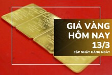 Giá vàng hôm nay 13/3: Vàng miếng và nhẫn tròn phá kỷ lục, vượt 94 triệu đồng/lượng