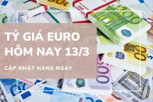 Tỷ giá euro hôm nay 13/3 quay đầu giảm tại đa số ngân hàng