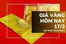 Giá vàng hôm nay 17/3: Vàng miếng và nhẫn trơn đồng loạt chạm đỉnh mới