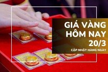 Giá vàng hôm nay 20/3: Vàng miếng, vàng nhẫn lập kỷ lục mới trên 100 triệu đồng/lượng