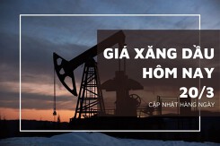 Giá xăng dầu hôm nay 20/3 tăng giảm không đồng nhất