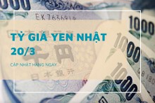 Tỷ giá yen Nhật hôm nay 20/3, tăng tại cả ngân hàng và thị trường chợ đen