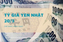 Tỷ giá yen Nhật hôm nay 20/3, tăng tại cả ngân hàng và thị trường chợ đen