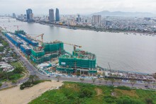 [Photostory] Hơn 1.400 căn hộ cao cấp đang xây dựng ở bờ đông sông Hàn, Đà Nẵng
