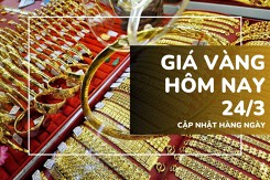 Giá vàng hôm nay 24/3: Vàng miếng và vàng nhẫn giữ vững ở mức cao