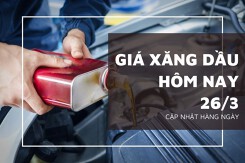 Giá xăng dầu hôm nay 26/3 tăng nhẹ do lo ngại nguồn cung thắt chặt
