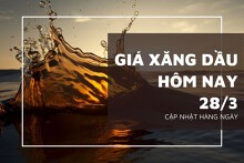 Giá xăng dầu hôm nay 28/3 áp sát đỉnh trong một tháng